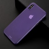 Ultra Dun Backcover Hoesje voor iPhone X/10/XS - Paars - iPhone X hoesje - iPhone XS hoesje - Dun iPhone