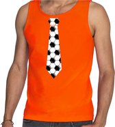 Oranje fan tanktop voor heren - voetbal stropdas - Holland / Nederland supporter - EK/ WK kleding / outfit L