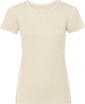 Russell Dames/dames Biologische T-Shirt met korte mouwen (Natuurlijk)