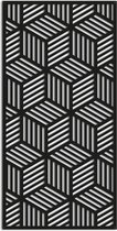 Metalen wanddecoratie Geometric Pattern 1.0 *OP=OP - Kleur: Zwart | x 50 cm