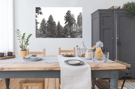Une illustration historique d'un poster forestier 120x80 cm - Tirage photo sur Poster (décoration murale salon / chambre) / Poster Arbres
