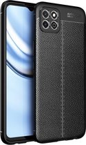 For Honor Play 20 Litchi Texture TPU schokbestendig hoesje (zwart)