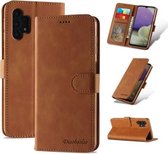 Voor Samsung Galaxy A32 5G Diaobaolee Pure Fresh Texture Horizontale Flip Leather Case (Geel)
