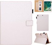 Haar zijdeachtige textuur effen kleur horizontale flip lederen tas met houder & kaartsleuven & fotolijst & antislipstrip voor iPad 9.7 2018/2017 (goud)