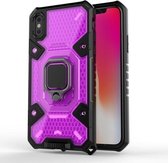 Voor iPhone X Space PC + TPU beschermhoes (paars)