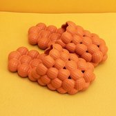 Dames Bubble Fashion Slippers Massageslippers voor thuis, maat: 39-40 (karamel)