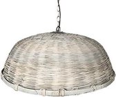 Hanglamp riet grijswit S 215002208