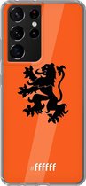 6F hoesje - geschikt voor Samsung Galaxy S21 Ultra -  Transparant TPU Case - Nederlands Elftal #ffffff