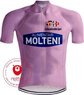 Retro Wielershirt Molteni  Giro d'Italia Roze - REDTED (XL)
