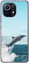 6F hoesje - geschikt voor Xiaomi Mi 11 -  Transparant TPU Case - Dolphin #ffffff