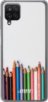 6F hoesje - geschikt voor Samsung Galaxy A12 - Transparant TPU Case - Pencils #ffffff