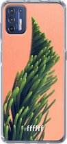 6F hoesje - geschikt voor Motorola Moto G9 Plus -  Transparant TPU Case - Waving Plant #ffffff