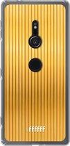 6F hoesje - geschikt voor Sony Xperia XZ2 -  Transparant TPU Case - Bold Gold #ffffff