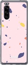 Sony Xperia 5 II Hoesje Transparant TPU Case - Terrazzo N°8 #ffffff
