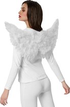 dressforfun - Pluizige engelenvleugels 77 x 37 cm - verkleedkleding kostuum halloween verkleden feestkleding carnavalskleding carnaval feestkledij partykleding - 303398