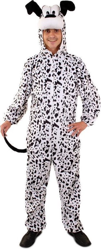 Dalmatier hond kostuum zwart wit - maat L-XL - hondenpak pak mascotte  gestipt | bol.com