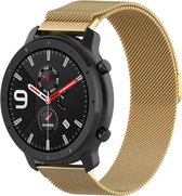 Milanees Smartwatch bandje - Geschikt voor  Xiaomi Amazfit GTR Milanese band - goud - 42mm - Horlogeband / Polsband / Armband