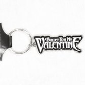 Bullet For My Valentine Metalen Logo Sleutelhanger Zilver
