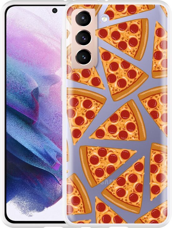 Samsung Galaxy S21 Hoesje Pizza Party Designed by Cazy bol