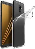 Samsung Galaxy A6 Plus 2018 Hoesje Grijs - Siliconen Backcover - Transparant - Siliconen Galaxy A6 hoesje - Grijs
