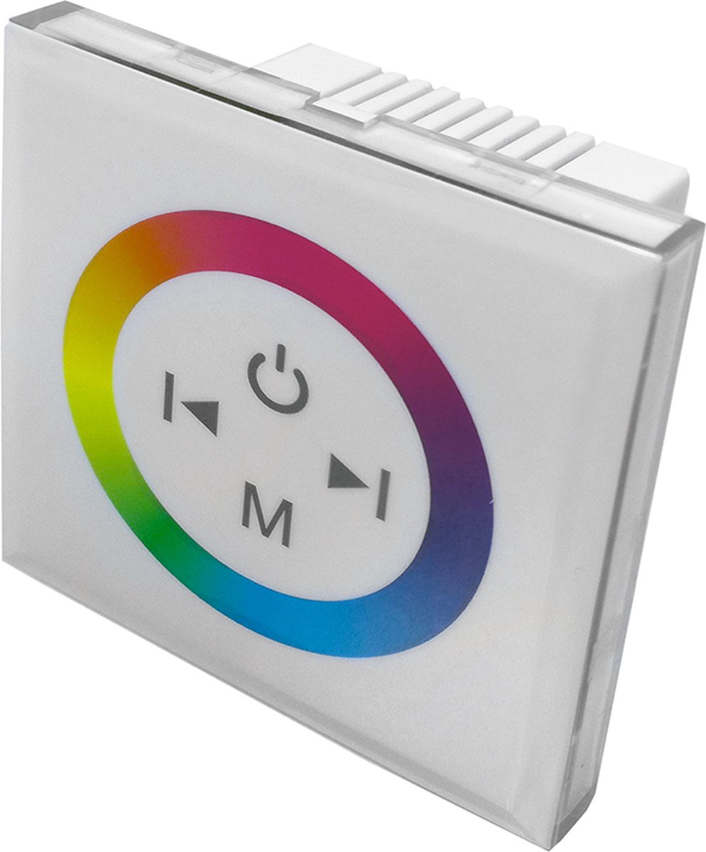 RGB LED Dimmer Tactiel 12V/24V - Kunststof - Wit - SILUMEN