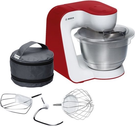 BOSCH Keukenmachine MUM54R00 (Wit/rood)