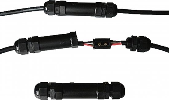 Connecteur de câble étanche - IP68 - 250Vac, 16A - Fiche 3 broches