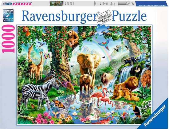 Ravensburger puzzel Avonturen in de Jungle - Legpuzzel - 1000 stukjes - Ravensburger