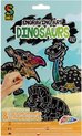 S Art - Krastekeningen Voor Kinderen - Krasset Dinosaurus - Grafix Kraskunst - 10 vellen - 2 Scratch Pennen - Scratch Art