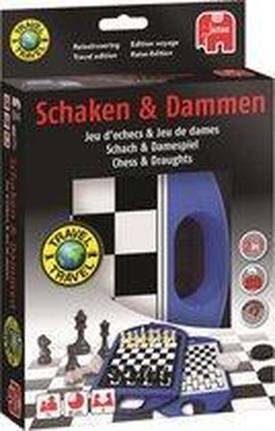 Afbeelding van het spel Schaakspel en Damspel Reiseditie - Reisspel