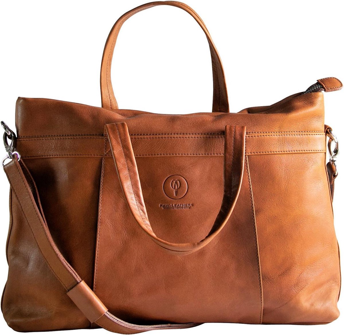 Echt Leer - Schoudertas voor Dames - Crossbody Midi Tas - ipad/Tablets