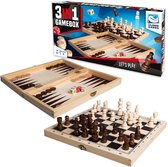 Clown Games 3-In-1 Spellendoos Hout