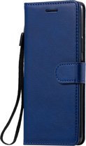 Sony Xperia 10 II Hoesje - Mobigear - Premium Serie - Kunstlederen Bookcase - Blauw - Hoesje Geschikt Voor Sony Xperia 10 II