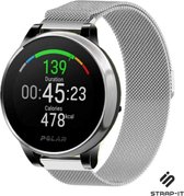 Milanees Smartwatch bandje - Geschikt voor  Polar Vantage M / M2 Milanese band - zilver - Strap-it Horlogeband / Polsband / Armband