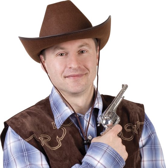 Chapeau de cowboy brun