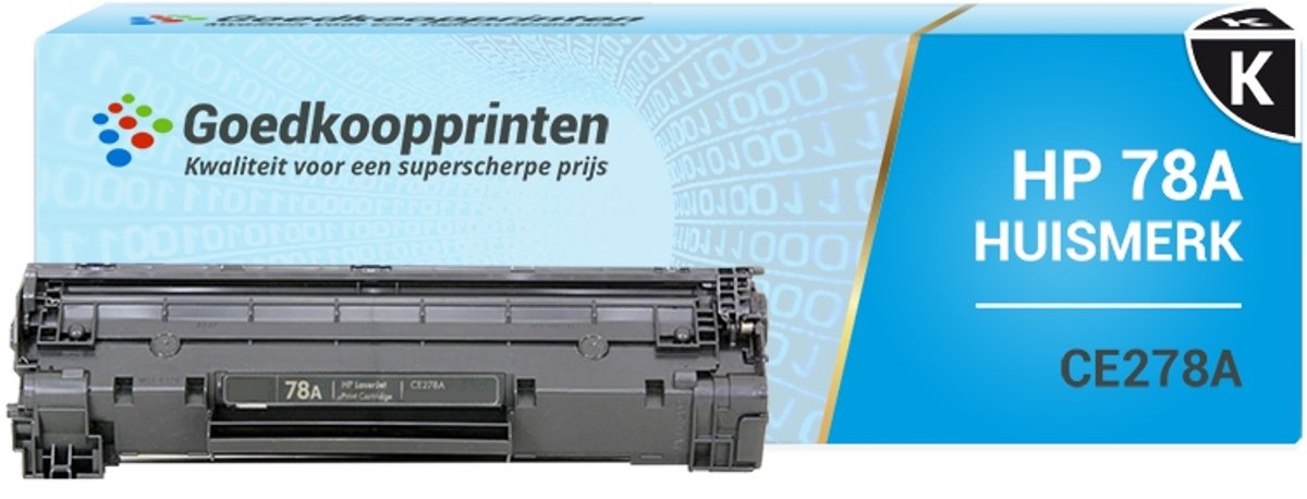 Huismerk voor HP 78A toner / HP CE278A toner Zwart - 2.100 afdrukken