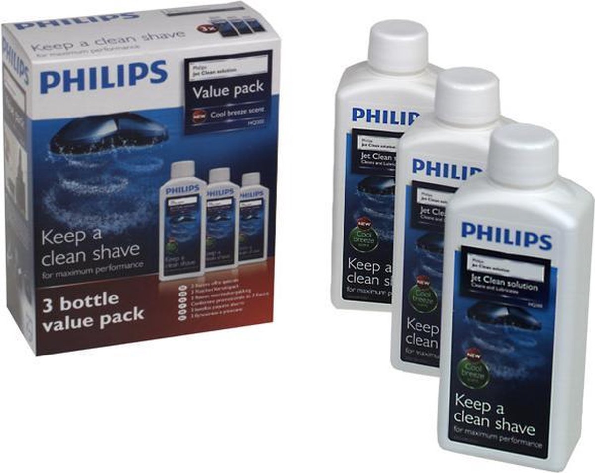 Philips Scheerapparaat reiniger 3 stuks - HQ203/50 | bol.com