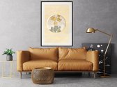 Artgeist - Schilderij - Flowers And Marble - Multicolor - 30 X 45 Cm