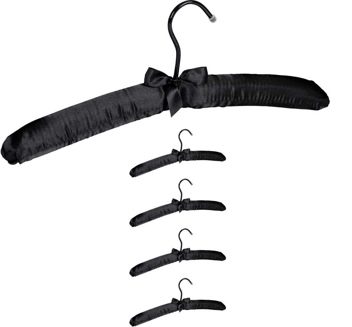 kledinghangers satijn - gepolsterd - kleerhangers - kledingbeugel stof