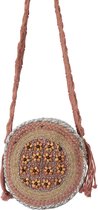 Jute tas - ronde strandtas - festivaltas - 25 cm - handgemaakte tas - Figueretes 9