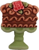 Sweet delight knoop taart op voet, 2.2 cm x 0.7 cm, 4 stuks