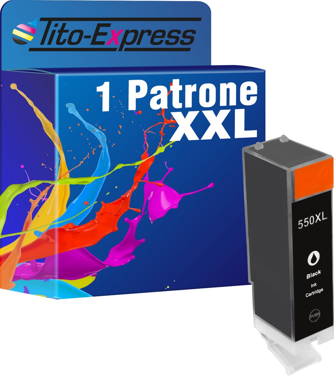 Image of 1x Canon PGI-550 Black inkt cartridge alternatief voor Pixma MG5450 MG5550 MG5600 MG5650 MG5655 MG6350 MG6450 MG6600 MG6650 MG7150 MG7550 MX720 MX925IP7250 IP8750 IX6850