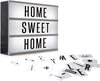foto van Cinema Lightbox A4 - Lightbox - Letterbak met Licht - Lightbox Letters - Woondecoratie - Zwart - 30,5X22X6,5 cm