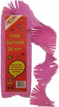 Crepe Guirlande brandveilig Rose / cerise