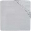 Jollein - Baby Hoeslaken Peuterbed Jersey (Soft Grey) - Katoen - Hoeslaken Peuter, Hoeslaken Juniorbed - 70x140/75x150cm
