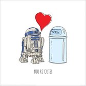 Star Wars Poster - You R Cute - 40 X 40 Cm - Wit