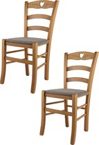 Tommychairs - Set de 2 chaises CUORE pour cuisine et salle à manger, chaise  de salle à... | bol.com