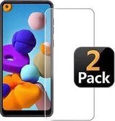 Samsung A21s Screenprotector Glass 2 STUKS