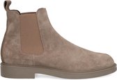 Manfield - Heren - Taupe suède chelsea boots - Maat 41