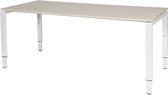 Verstelbaar Bureau - Domino 180x80 robson - wit frame